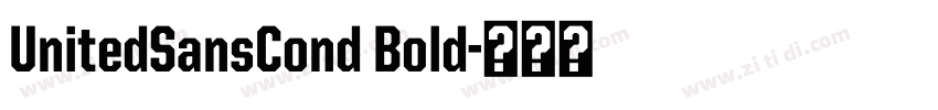 UnitedSansCond Bold字体转换